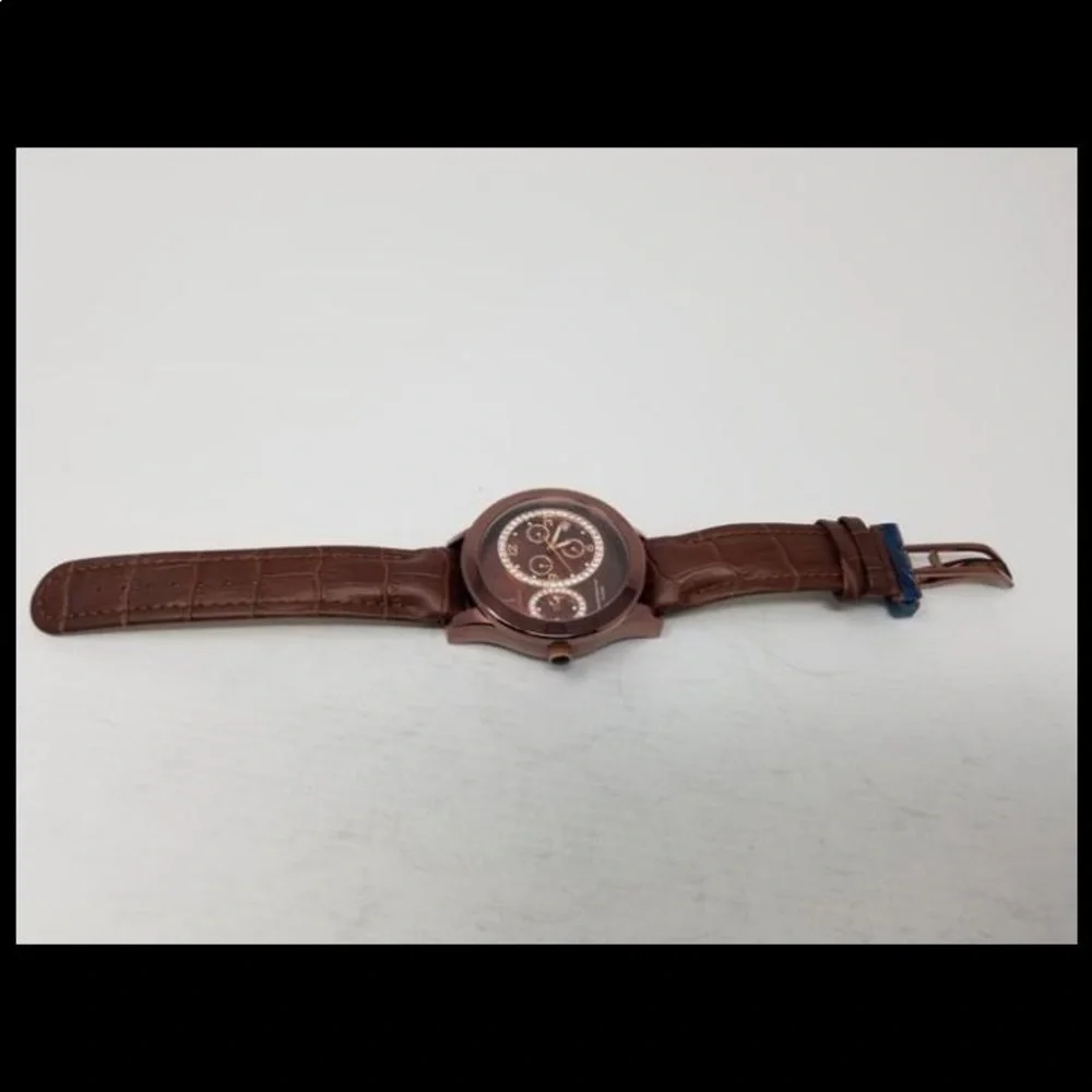 Johnny Dang signature‎ dial brown toned watch